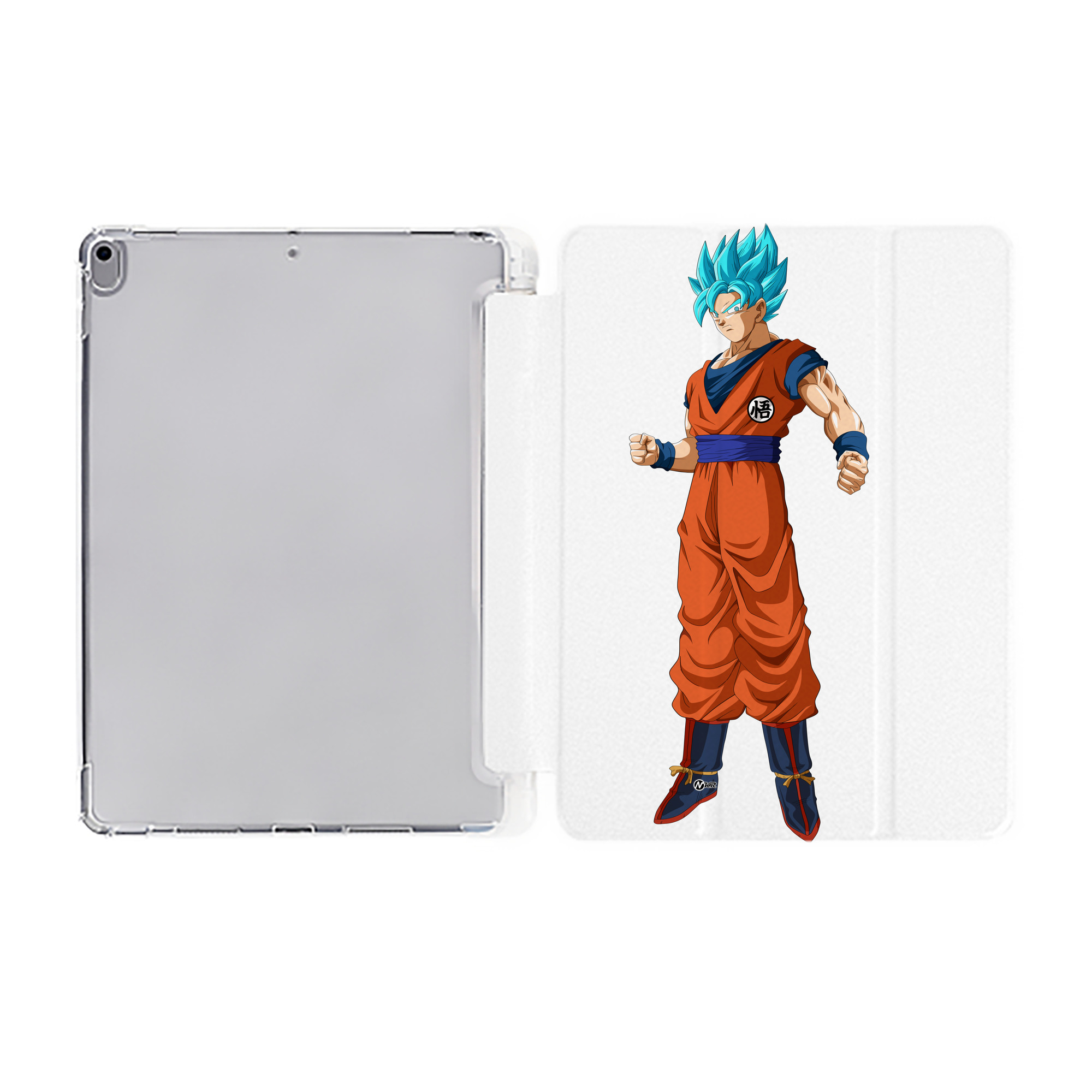 （画像用） ドラゴンボール 孫悟空（そん ごくう）Son Goku カカロット DRAGON BALL Kakarotto IPad ケース ペン収納付き 三つ折りスタンド PUレザー×シリコン 対応機種9.5/10.5/10.9インチ